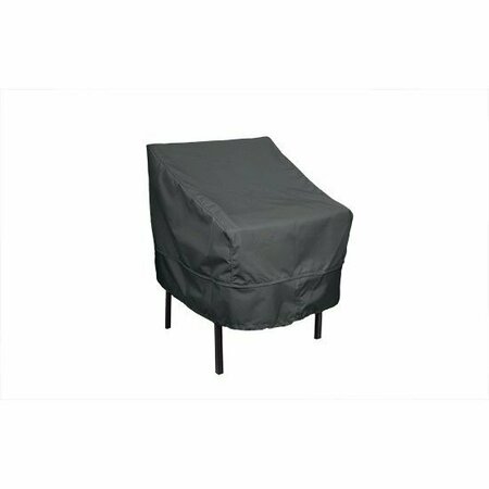 EEVELLE MERIDIAN Series, Patio Table Chair Cover - Charcoal Gray, 28.5L x 25.5W x 26H MDCPT-CHL